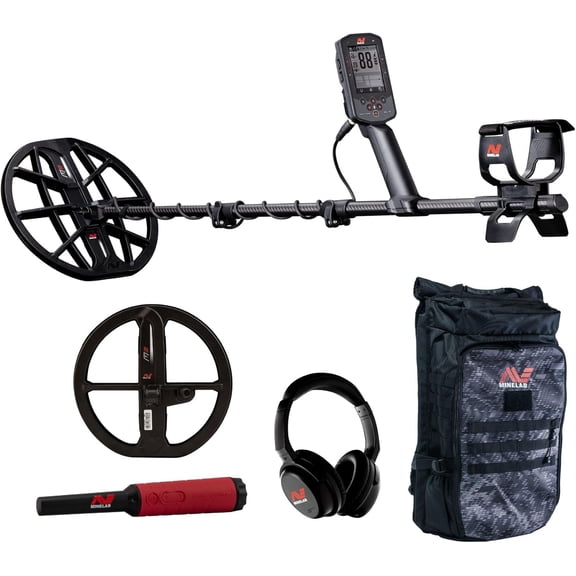 Minelab Manticore Bundle Metal Detector, PRO-FIND 40, M9 Coil, & Backpack