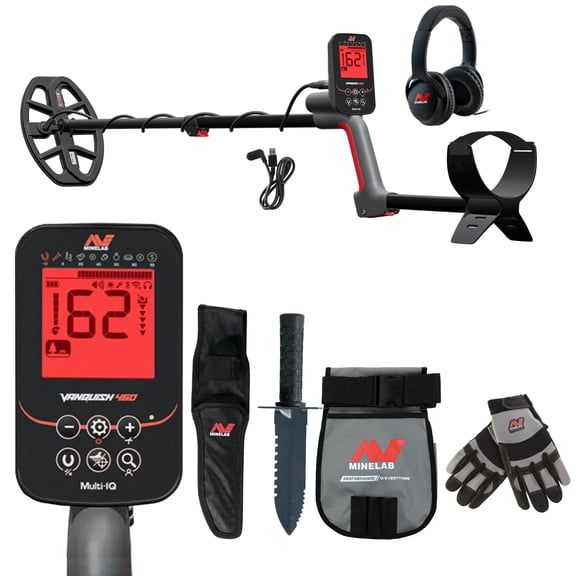 Minelab VANQUISH 460 Waterproof Multi-Frequency Detector with Minelab Adventure Pack