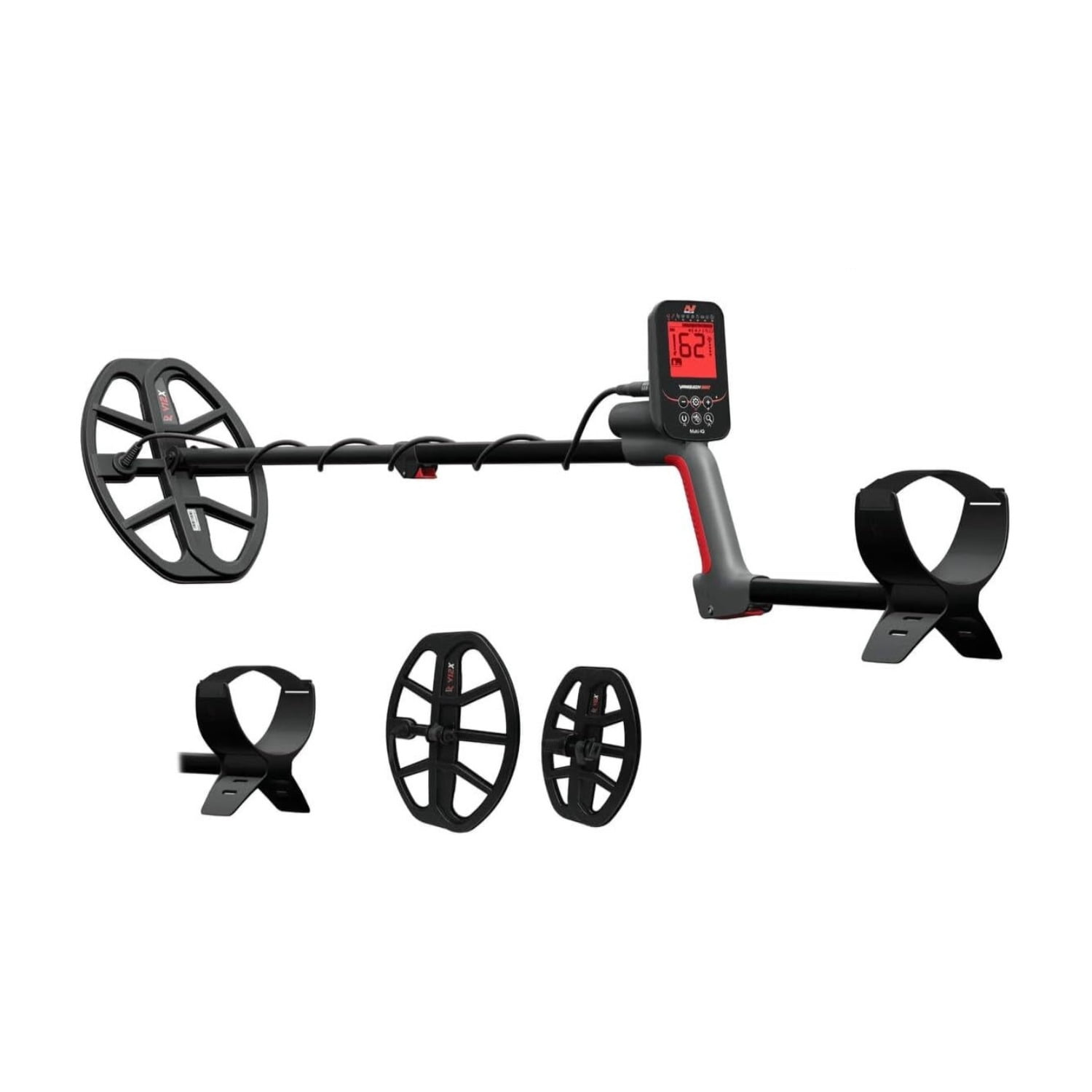 Minelab VANQUISH 560 Pro Pack Waterproof Multi-Frequency Metal Detector with V12x and V8x Search Coils