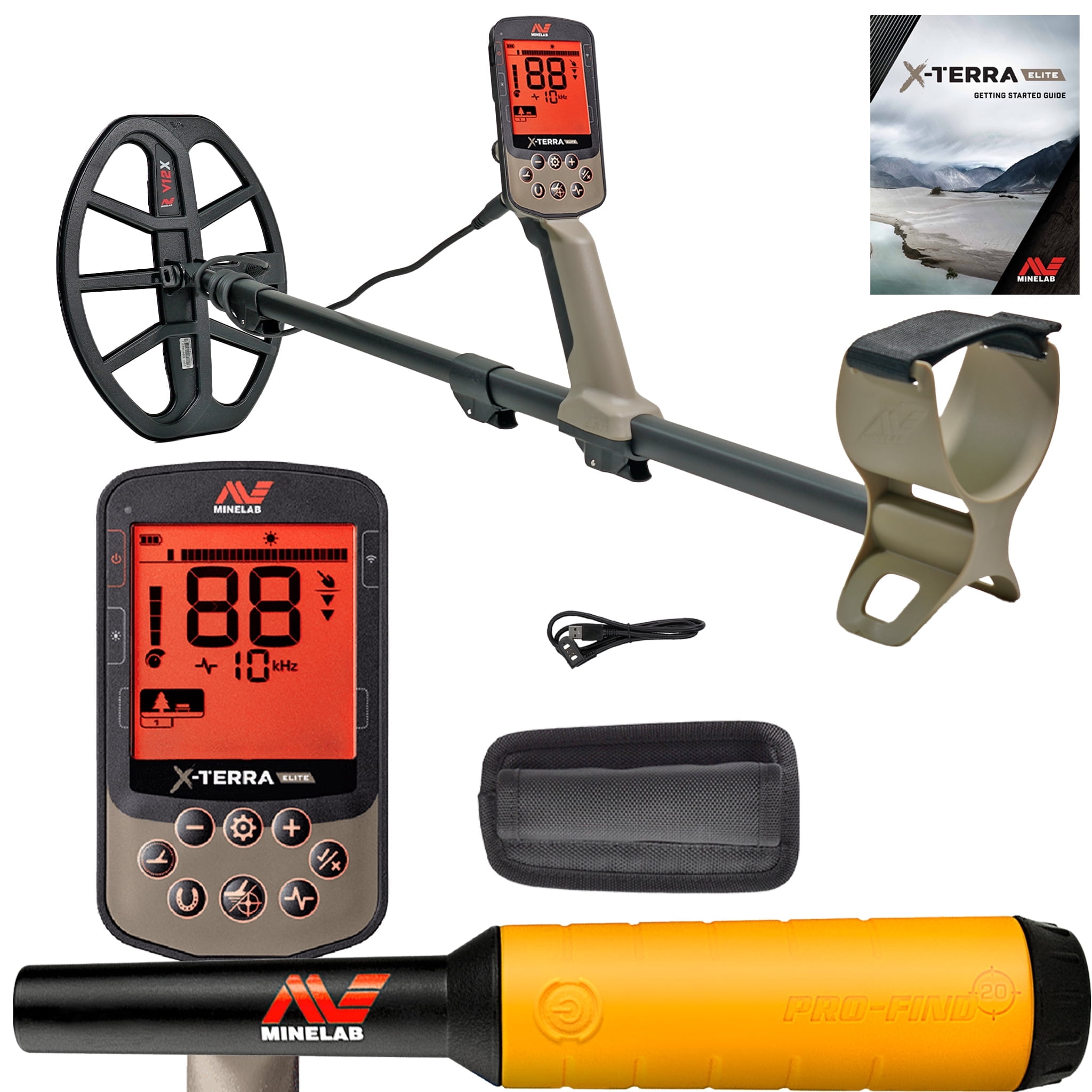 Minelab X-TERRA ELITE Waterproof Metal Detector w/ Pinpointer