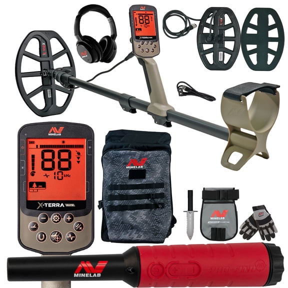 Minelab X-TERRA Elite Expedition Pack Waterproof Metal Detector with PRO-FIND 40 Pinpointer, Backpack & Adventure Pack