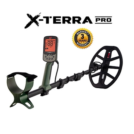 Minelab X-TERRA PRO Metal Detector with V12 12" WATERPROOF Search Coil