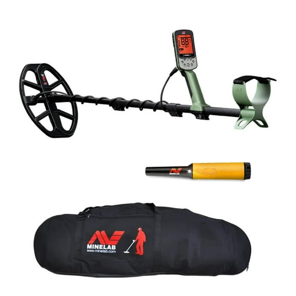 Minelab X-Terra Pro Waterproof Metal Detector with Case and 35 Pinpointer