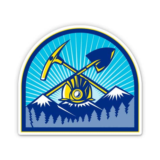 Miner - 3" Vinyl Sticker - For Car Laptop Water Bottle Phone - Waterproof Decal