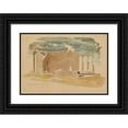 thumbnail image 1 of Miner Kilbourne Kellogg 14x11 Black Ornate Wood Framed Double Matted Museum Art Print Titled: Temple of Azani, from South, 1 of 5