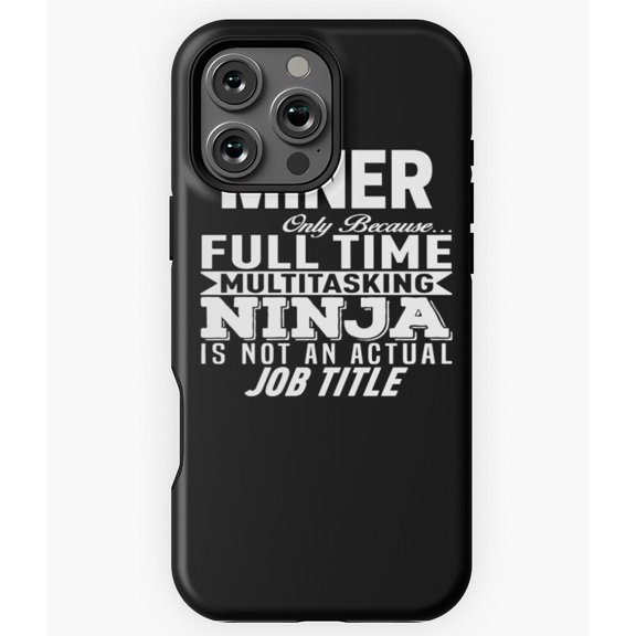 Miner Profession Mining Design Phone Case for iPhone 16 15 14 13 12 11 Pro Max