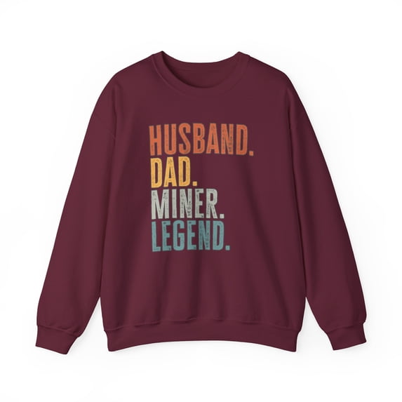 Miner Sweatshirt Gifts Crew Neck Shirt Long Sleeve Unisex