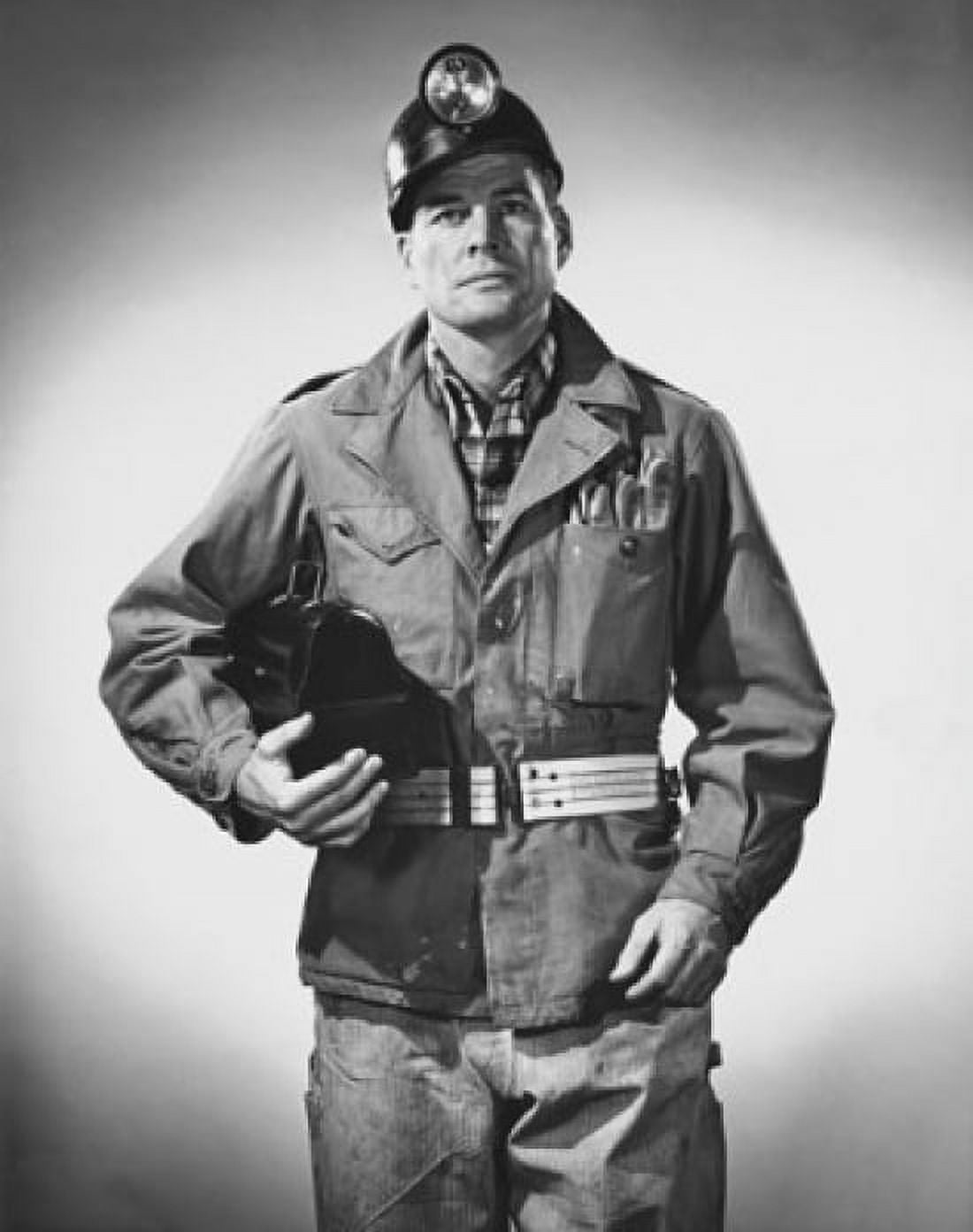 Miner standing in protective workwear Canvas Art - (24 x 36)