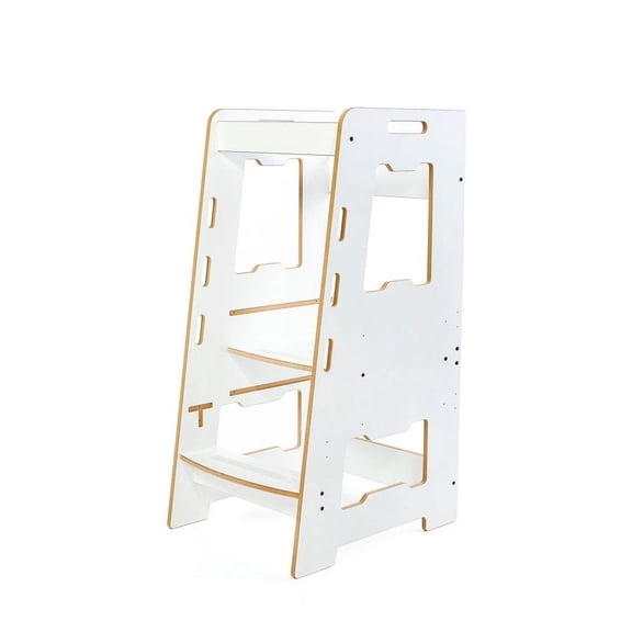 Minera 2 - Step Stool, Anti-Slip Protection, Wooden Toddler Counter by Nipperland