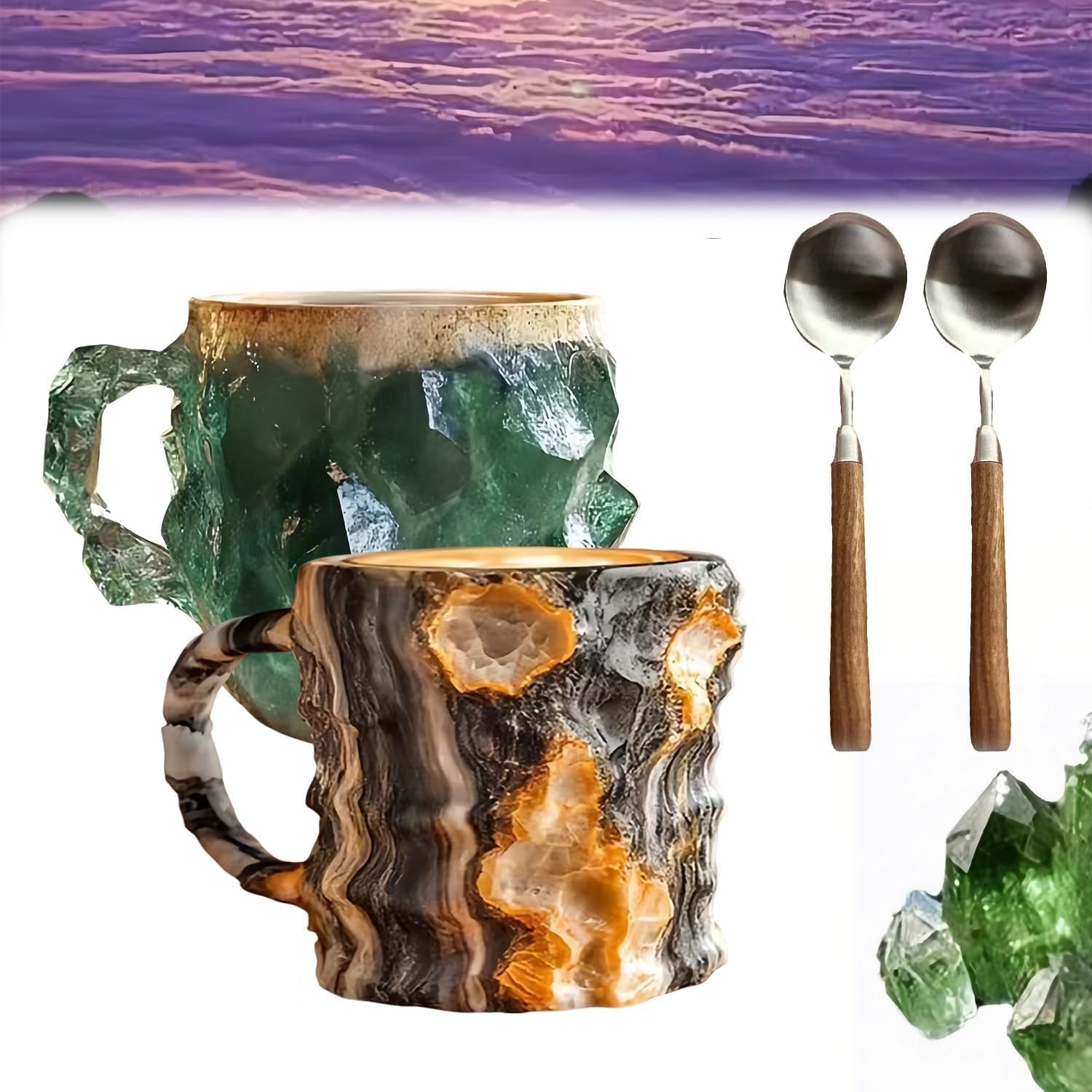 Mineral Crystal Coffee Mugs,Mineral Crystal Coffee Mug,Crystal Coffee