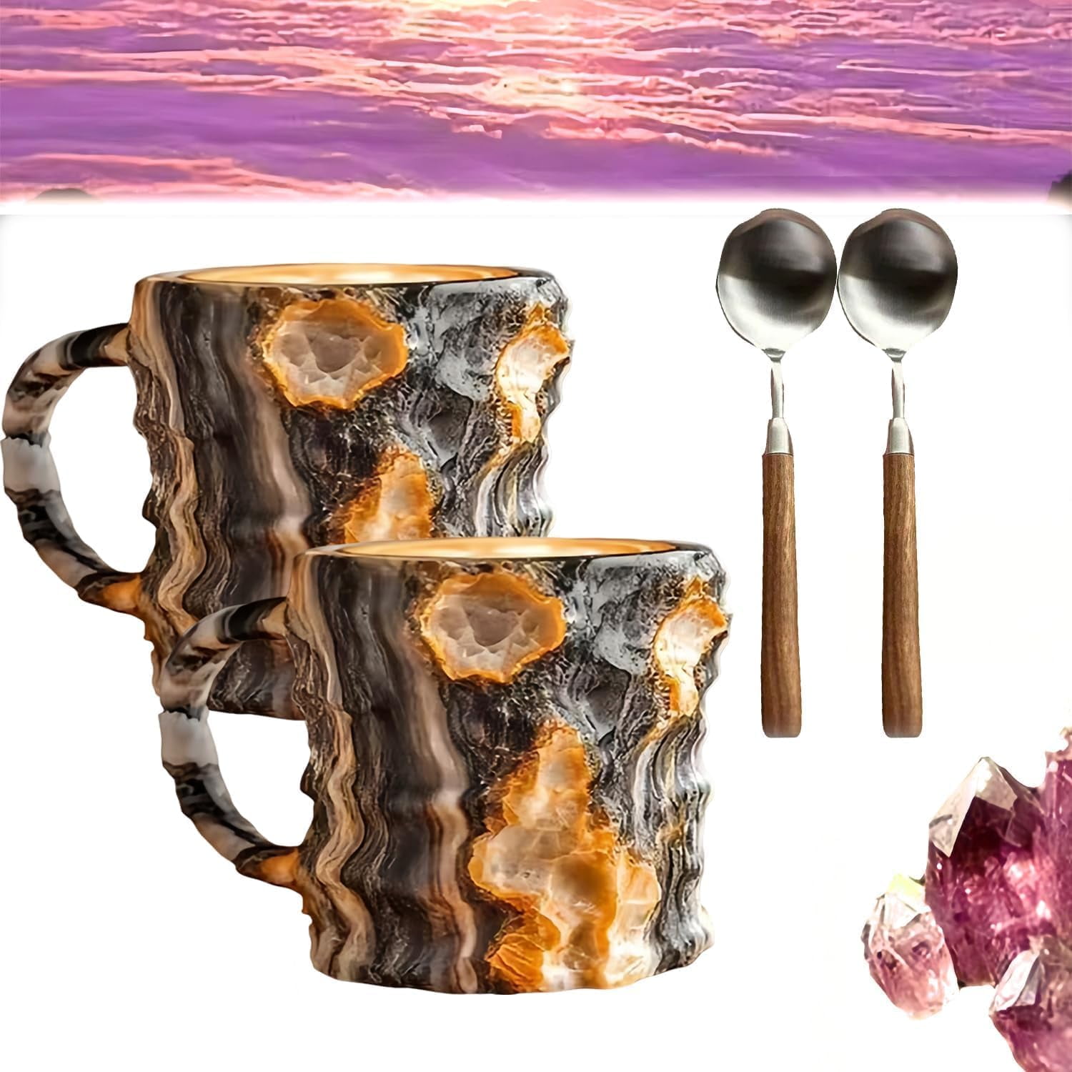 Mineral Crystal Coffee Mugs,Mineral Crystal Coffee Mug,Crystal Coffee ...
