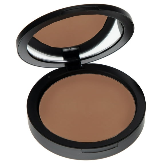 Mineral Dual Powder in Puddin' (Dark) 4-in-1 Pressed Mineral Foundation with SPF 15 for Flawless Glow & Soft Looking Skin - Oil Free, Talc Free, Gluten Free - 0.45 Oz by Mommy Makeup