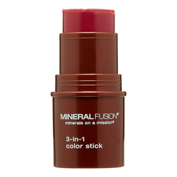 Mineral Fusion 3-In-1 Color Stick, Berry Glow, 0.18 Oz