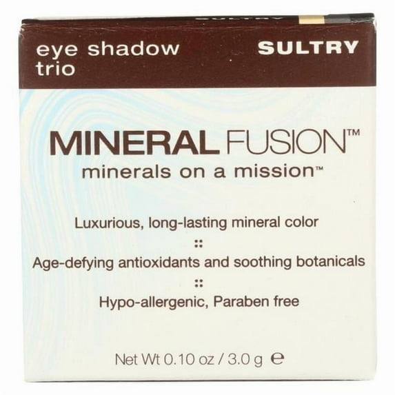 Mineral Fusion Eye Shadow Trio, Sultry, 0.1 Oz