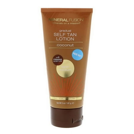 Mineral Fusion Gradual Self Tan Lotion Light Medium Coconut, 5 Oz, 6 Pack