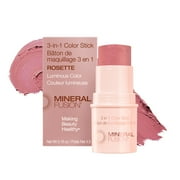 Mineral Fusion Multi-Use 3-In-1 Color Stick Rosette, Shimmery Light Pink 0.16 oz
