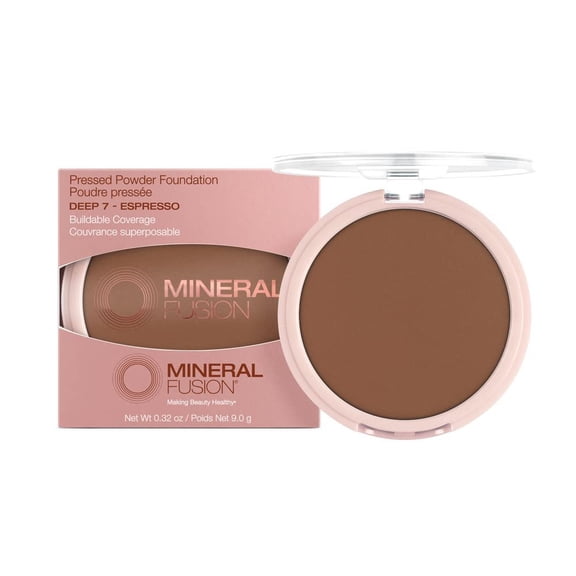 Mineral Fusion - Pressed Powder Foundation Deep 7 - Espresso - 0.32 oz.