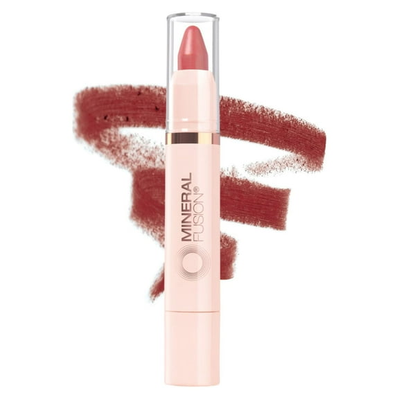 Mineral Fusion Sheer Moisture Lip Tint Flicker, Berry Red Sheer Lipstick, Lip Balm 0.11 oz