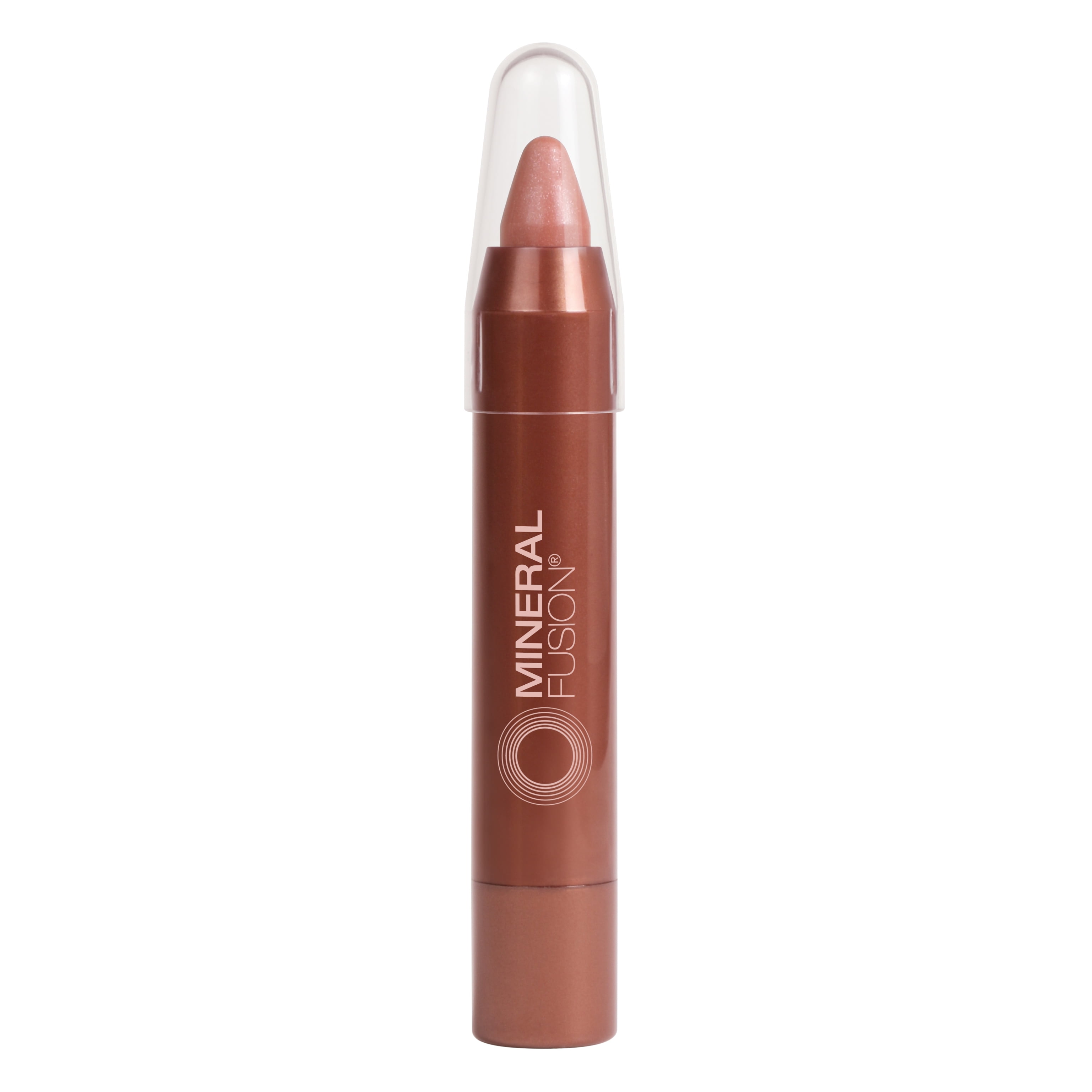 Mineral Fusion Sheer Moisture Lip Tint Glisten, Nude Caramel Sheer Lipstick,  Lip Balm 0.11oz