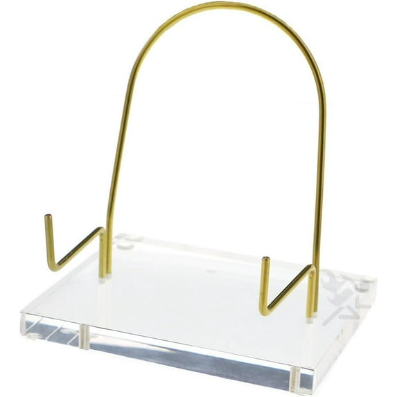 OnFireGuy Mineral Geode Fossil Display Stand, Round Back Metal Easel