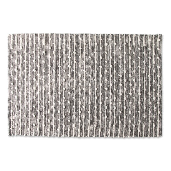 Mineral Gray Recycled Cotton Loop Rug