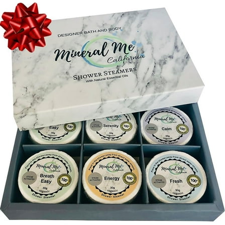 Mineral Me Shower Bombs Aromatherapy - Relaxation & Stress Relief Shower Steamers for Women and Men