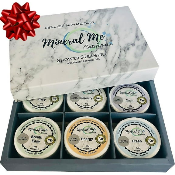 Mineral Me Shower Bombs Aromatherapy - Relaxation & Stress Relief Shower Steamers for Women and Men