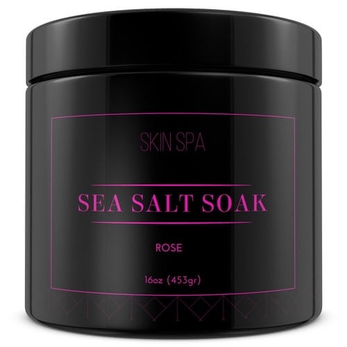 Mineral Sea Salt Soak - Rose  16oz (453gr)