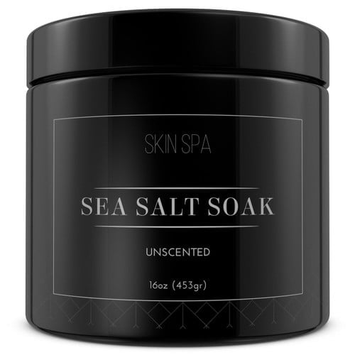 Mineral Sea Salt Soak - Unscented  16oz (453gr)