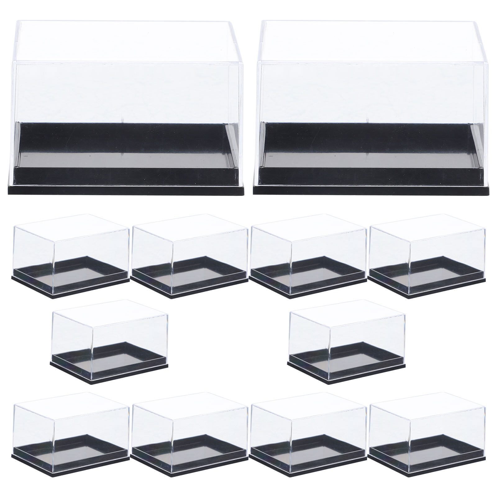 Mineral Specimen Display Case,12Pcs Small Display Case Specimen Display