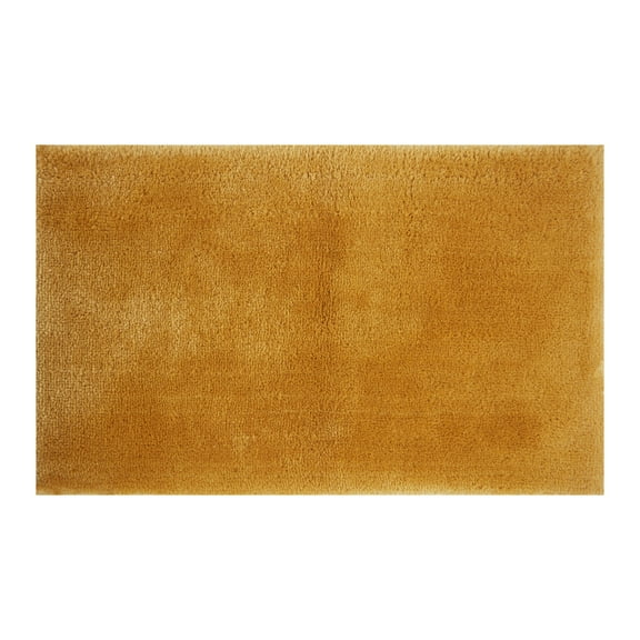 Mineral Spring Brookside Bath Tufted Polyester Bath Rug, Gold, 17" x 24"
