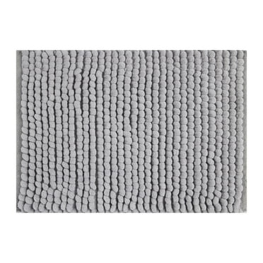 Mineral Spring Fairfax Chunky Loop Polyester Bath Rug, Lunar Grey, 20" x 32"