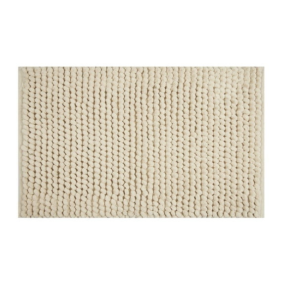 Mineral Spring Fairfax Chunky Loop Polyester Bath Rug, Sand, 20" x 32"