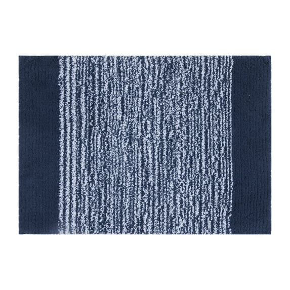 Mineral Spring Grenoble Polyester Tufted Bath Rug, Graphite Blue, 17" x 24"