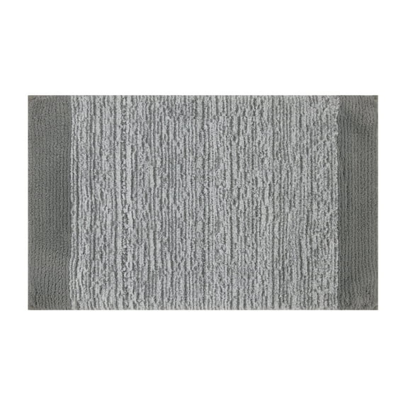 Mineral Spring Grenoble Polyester Tufted Bath Rug, Light Gray, 20" x 32"