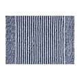 thumbnail image 1 of Mineral Spring Luxury Bath Stripe Tufted Polyester Bath Rug, Graphite Blue, 20" x 32", 1 of 7