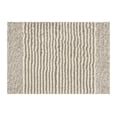thumbnail image 1 of Mineral Spring Luxury Bath Stripe Tufted Polyester Bath Rug, Polished Taupe, 17" x 24", 1 of 7