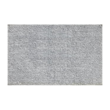 Mineral Spring Modern Luxury Mottled Polyester Tufted Bath Rug, Light Gray, 20" x 32"