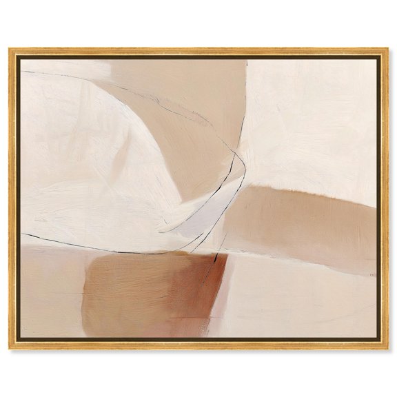 Mineral Veins II Canvas Print Boho Wall Decor by Art Remedy, Gold Frame, 30 x 24