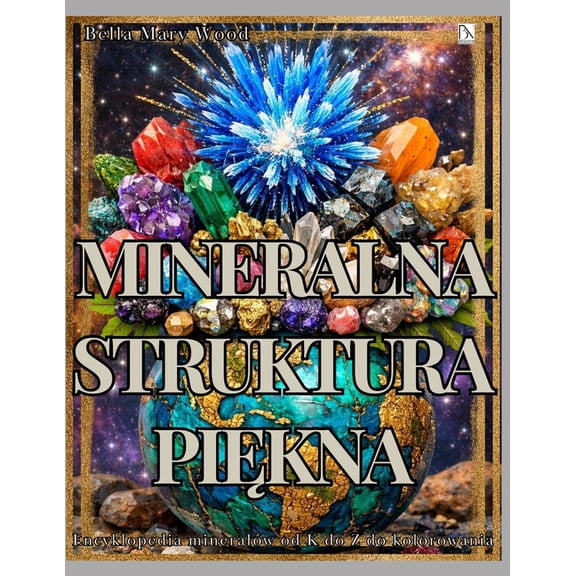 Mineralna Struktura Pikna: Encyklopedia mineralw od K do Z do kolorowania z opisami, miejscem na notatki i kreaty, (Paperback)