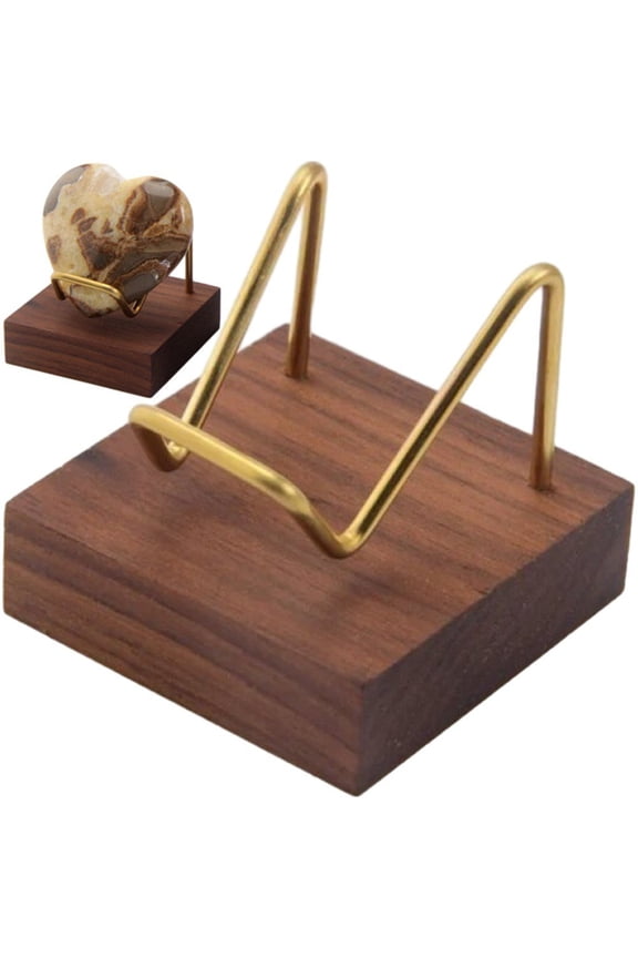 Minerals Fossils Display Stand with Wooden Base Rock Display Holder Versatile Crystal Display for Crystal Mineral Display