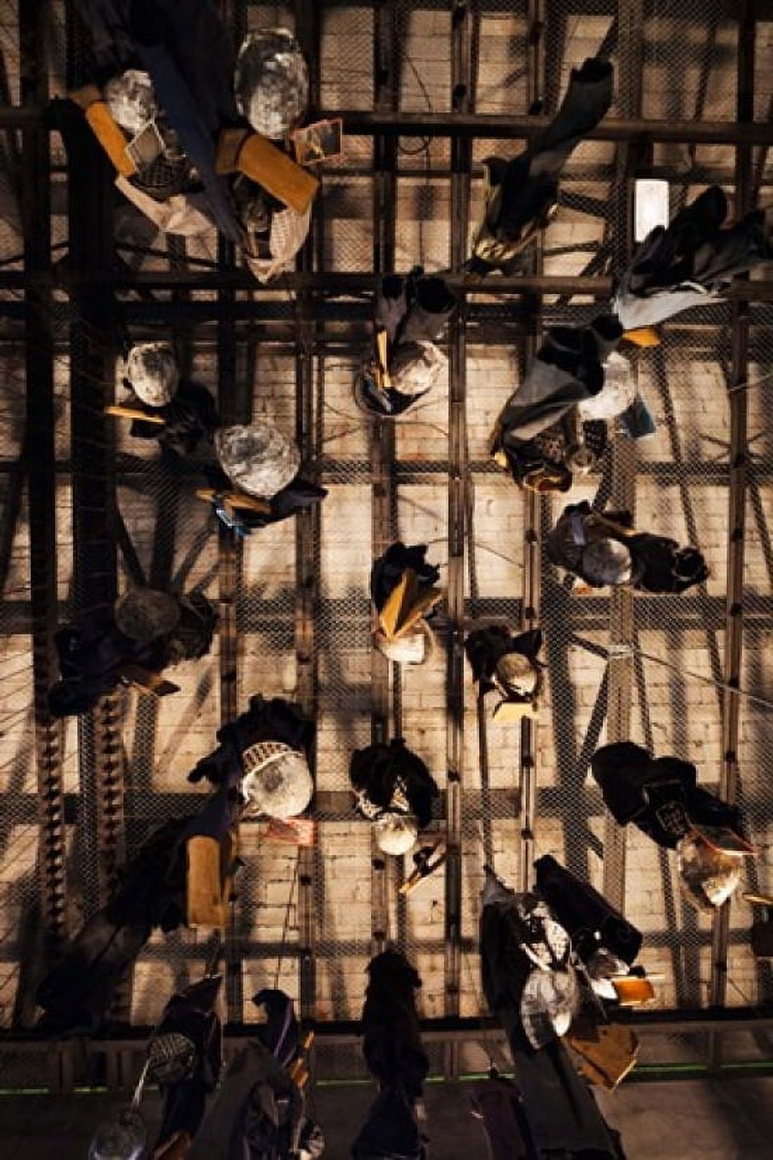Miners clothing hanging room Salle des Pendus Puits Couriot Mine Museum Saint-Etienne Loire Rhone-Alpes France Canvas Art - Panoramic Images (24 x 36)