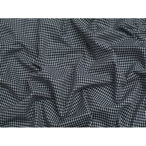Minerva 1/8 inch Check Vintage Gingham Fabric Dark Navy - per yard