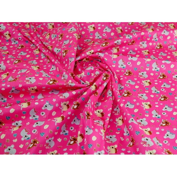 Minerva 100% Cotton Fabric Shocking Pink - per yard
