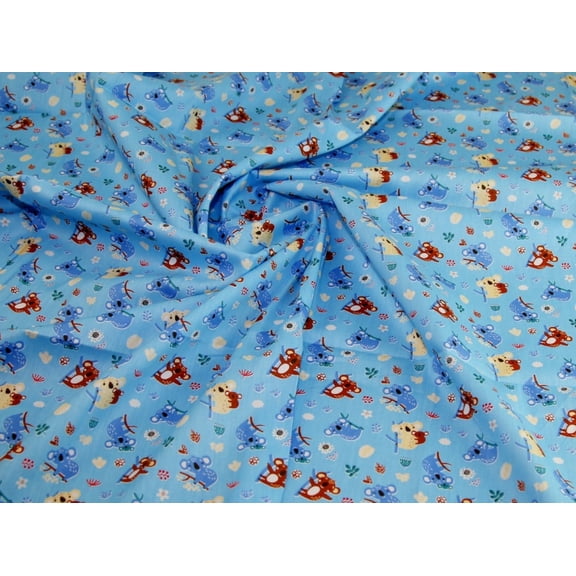 Minerva 100% Cotton Fabric Turquoise Blue - per yard