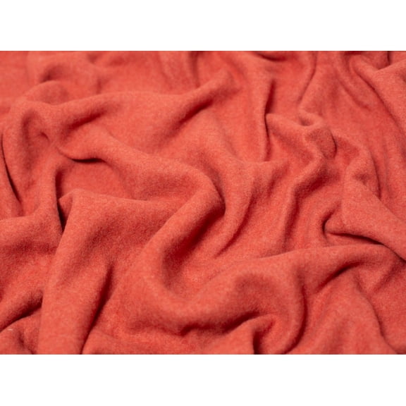 Minerva 100% Cotton Fleece Fabric Rust - per yard