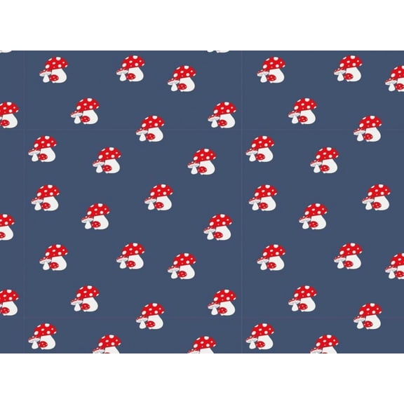 100% Cotton Poplin Fabric, Blue Food Print for Dressmaking & Quilting, 60" Wide, By the Yard