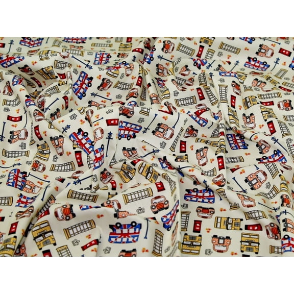 Minerva 100% Cotton Poplin Fabric Cream - per yard
