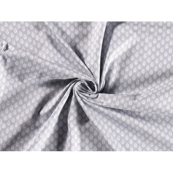 Minerva 100% Cotton Poplin Fabric Grey - per yard