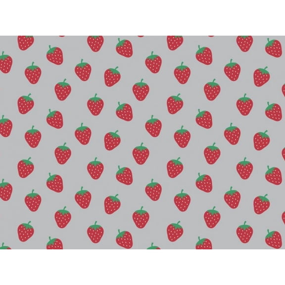100% Cotton Poplin Fabric, Gray Food Print for Dressmaking & Quilting, 60" Wide, By the Yard